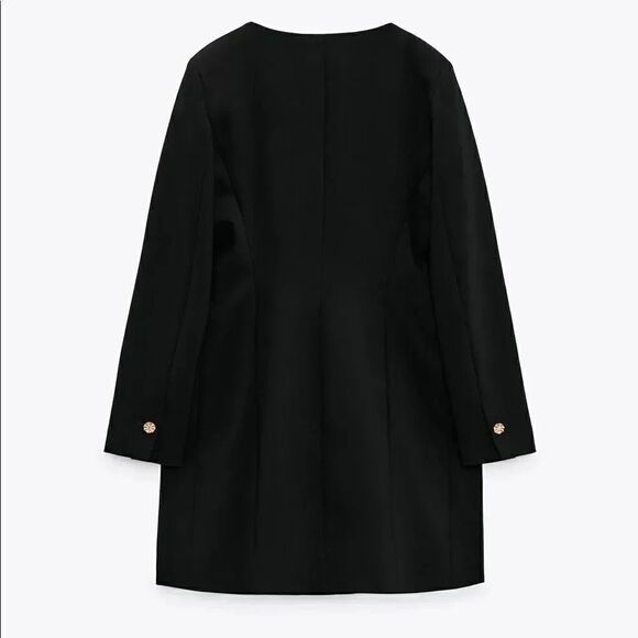 LAST 1! ZARA JEWEL BUTTON BLAZER DRESS - Picture 7 of 10